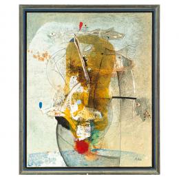 696   -  <p><span class="object_title">Leo Alejo (Girona, 1950)  <br/>Sin título.</span>.<br></p>