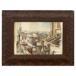 477   -  <p><span class="object_title">Emili Bosch Roger (Barcelona, 1894-1980) <br/>Vista urbana. </span>.<br></p>