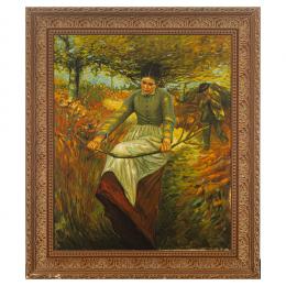 434   -  <p><span class="object_title">Escuela europea, s.XX.<br/>Campesina en el bosque.</span>.<br></p>