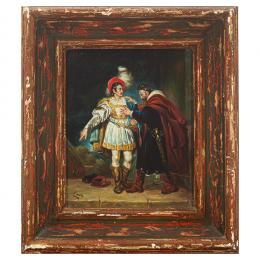 273   -  <p><span class="object_title">Escuela española, s.XIX. <br/>Interior con personajes. </span>.<br></p>