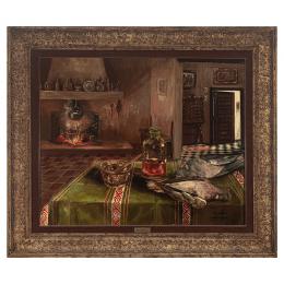 403   -  <p><span class="object_title">Andoni de Uranzu (Bilbao, 1923-1986) <br/>Interior de cocina. </span>.<br></p>