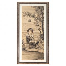 269   -  <p><span class="object_title">Miguel Palà (Barcelona, mediados del s.XIX) <br/>Paisaje con niño. </span>.<br></p>