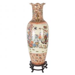 536   -  <p><span class="object_title">Gran jarrón en porcelana estilo Satsuma. China, segunda mitad del s.XX. </span>.<br></p>