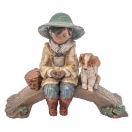 561   -  <p><span class="object_title">Niño pescador. Grupo en gres de Lladró. España, 1993-2006. </span>.<br></p>