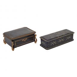 548   -  <p><span class="object_title">Lote de dos cajas Napoleón III. Francia, fles. del s.XIX. </span>.<br></p>