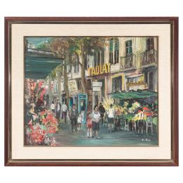 482   -  <p><span class="object_title">Agustí Río  (Barcelona 1923-1997) <br/>Las Ramblas. </span>.<br></p>