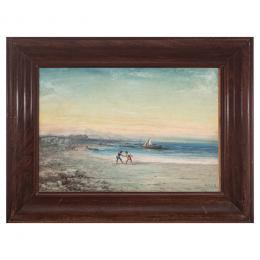 278   -  <p><span class="object_title">Paul Pascal (Toulouse, Francia, 1832-Washington, USA, 1903)<br/>Pescadores en la playa. </span>.<br></p>