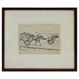 342   -  <p><span class="object_title">Joan Junceda (Barcelona, 1881-Blanes, Girona, 1948) <br/>Carreras de caballos. ​</span>.<br></p>