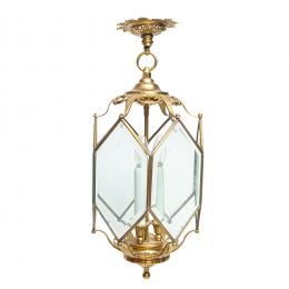 565   -  <p><span class="object_title">Farol de techo en latón y cristal, segundo cuarto del s.XX. </span>.<br></p>