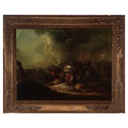 258   -  <p><span class="object_title">Escuela holandesa, s.XVII. Seguidor de Philips Wouwerman. <br/>Batalla. </span>.<br></p>