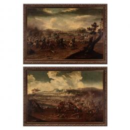 230   -  <p><span class="object_title">Escuela valenciana, segunda mitad del s.XVII. Círculo de Esteban March  (Valencia, c.1610-c.1668) <br/>Batallas. </span>.<br></p>