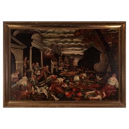 256   -  <p><span class="object_title">Escuela toledana, fles. del s.XVII. Círculo de Pedro Orrente (Murcia, 1580-Valencia, 1645) <br/>El Diluvio. </span>.<br></p>