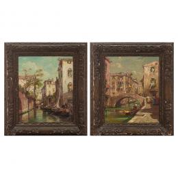 305   -  <p><span class="object_title">E. Zeno (Activo en Italia, 1880-1956) <br/>Vistas venecianas. </span>.<br></p>