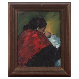 344   -  <p><span class="object_title">Escuela catalana, s.XX. <br/>Maternidad. </span>.<br></p>
