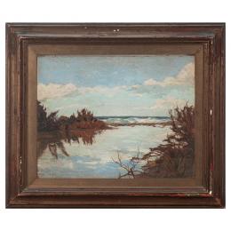 473   -  <p><span class="object_title">Carlo Domenici (Livorno, 1897-Portoferraio, 1981)<br/>Paisaje con río. </span>.<br></p>