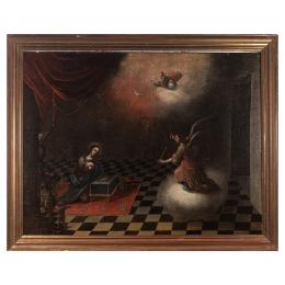 257   -  <p><span class="object_title">Escuela sevillana, s.XVII. Círculo de Matías de Arteaga  (Villanueva de los Infantes, 1633-Sevilla, 1703) <br/>Anunciación.     </span>.<br></p>