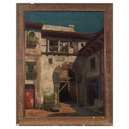 307   -  <p><span class="object_title">Ernesto Coli (s.XIX-XX) <br/>Patio andaluz. </span>.<br></p>