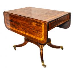 647   -  <p><span class="object_title">Mesa Regency en madera de olivo y cedro. Inglaterra, ppios. del s.XIX. </span>.<br></p>