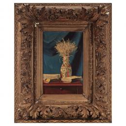 293   -  <p><span class="object_title">Escuela francesa, s.XIX. <br/>Bodegón con jarrón chino. </span>.<br></p>