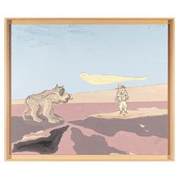 670   -  <p><span class="object_title">Jorge Castillo (Pontevedra, 1930) <br/>Personaje y perro. </span>.<br></p>