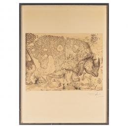 722   -  <p><span class="object_title">Salvador Dalí (Figueres, 1904-1989) <br/>Rhinoceros.</span>.<br></p>