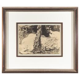 756   -  <p><span class="object_title">Después de Picasso (Málaga, 1881-Mougins, Francia, 1989) <br/>Faune et femme nue.</span>.<br></p>