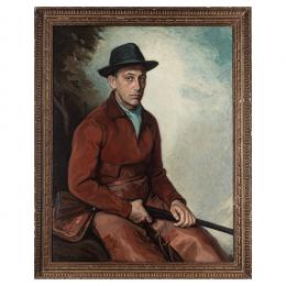 375   -  <p><span class="object_title">César Muñoz Solá (Tudela, Navarra, 1921-Murchante, Navarra, 2000) <br/>Retrato de cazador. </span>.<br></p>