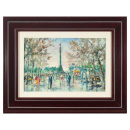 387   -  <p><span class="object_title">José Brugué Verdaguer (Vic, Barcelona, 1922-?) <br/>Ramblas. Barcelona. </span>.<br></p>
