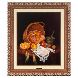 450   -  <p><span class="object_title">Miguel García Baños (Barcelona, 1948) <br/>Bodegón de pan. </span>.<br></p>