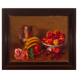 408   -  <p><span class="object_title">Enrique de Vicente Paricio (Terzaga, Guadalajara, 1898-1979)<br/>Bodegón. </span>.<br></p>