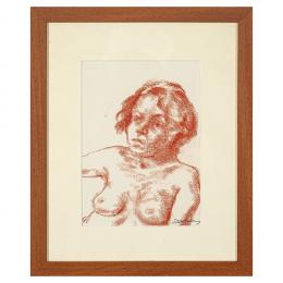 345   -  <p><span class="object_title">Ramon Sanvisens (Barcelona, 1917-1987) <br/>Semidesnudo femenino. </span>.<br></p>