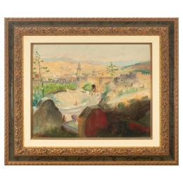 402   -  <p><span class="object_title">Escuela española, s.XX. <br/>Paisaje norte africano. </span>.<br></p>
