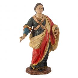 156   -  <p><span class="object_title">Escuela española, s.XVIII. <br/>Santa. </span>.<br></p>