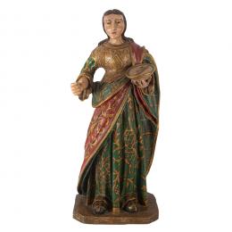 160   -  <p><span class="object_title">Escuela española, s.XVIII. <br/>Santa Lucía. </span>.<br></p>