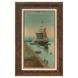 286   -  <p><span class="object_title">Escuela española, s.XIX. <br/>Puerto. </span>.<br></p>