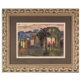 376   -  <p><span class="object_title">Ima. Isabel Maria Millet (Barcelona, s.XX)<br/>Vista urbana con figuras. </span>.<br></p>