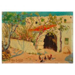 395   -  <p><span class="object_title">Francisco Roig Gutiérrez  (Menorca, 1882-1958) <br/>Paisaje rural. Menorca. </span>.<br></p>