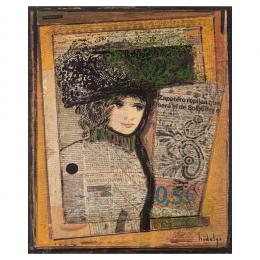 414   -  <p><span class="object_title">Joaquim Hidalgo (Cantallops, Girona, 1933-Barcelona, 2011) <br/>Retrato dama. </span>.<br></p>