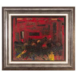 360   -  <p><span class="object_title">Joaquim Hidalgo (Cantallops, Girona, 1933-Barcelona, 2011) <br/>Bodegon rojo</span>.<br></p>