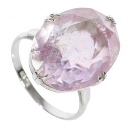 93   -  <p><span class="object_title">Sortija en plata con cuarzo rosa y símil de amatista. Nº 13. </span></p>