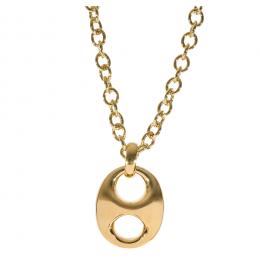 150   -  <p><span class="object_title">Collar de calabrote en plata dorada. 48 cm. </span></p>