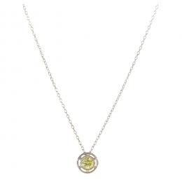 71   -  <p><span class="object_title">Colgante en oro blanco con diamante talla brillante antigua engastado en chatón, 0,23 ct aprox. 2,49 gr. </span></p>
