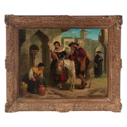 330   -  <p><span class="object_title">Robert Kemm (Salisbury, Inglaterra, 1837-Londres, 1895)<br/>Escena costumbrista.  </span>.<br></p>
