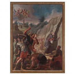 222   -  <p><span class="object_title">Escuela española, s.XVIII. Seguidor de Francesco De Mura. <br/>Lapidación de San Esteban. </span>.<br></p>