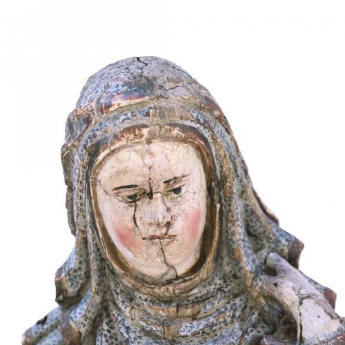 Escuela española, s.XVII. Virgen con Niño.