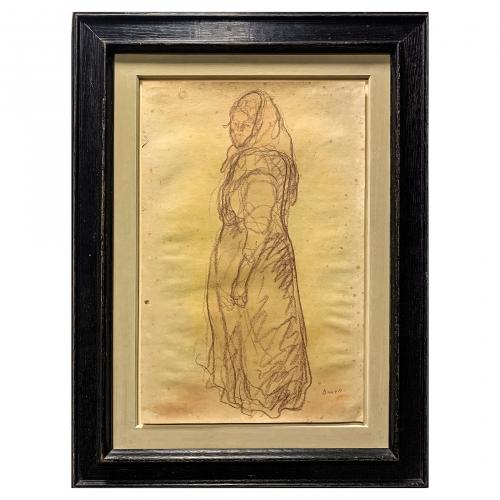 Isidre Nonell (Barcelona, 1872-1911) Figura femenina de p