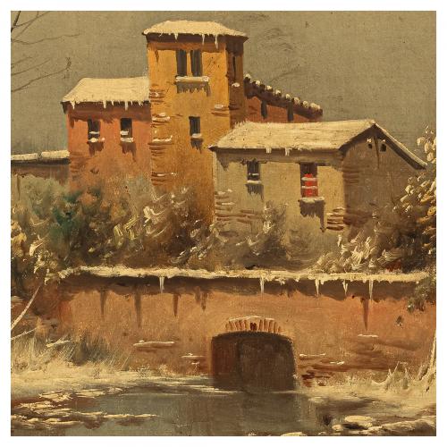 Escuela española, s.XIX. Paisajes. 