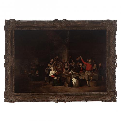 Escuela de Haarlem, segunda mitad del s.XVII. Fiesta alde