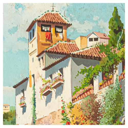 Escuela andaluza, s.XIX. Vistas de Granada. 