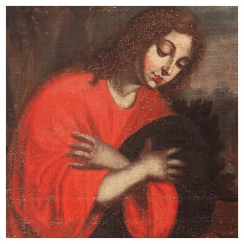 Escuela italiana, s.XVII. Alegoría de las Armas Christi. 